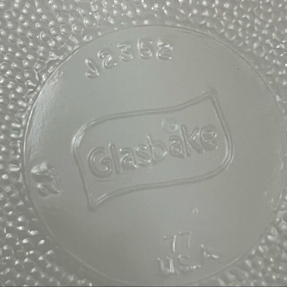Vintage Glasbake Spring Blossom Divided Casserole Dish - Picture 3 of 7